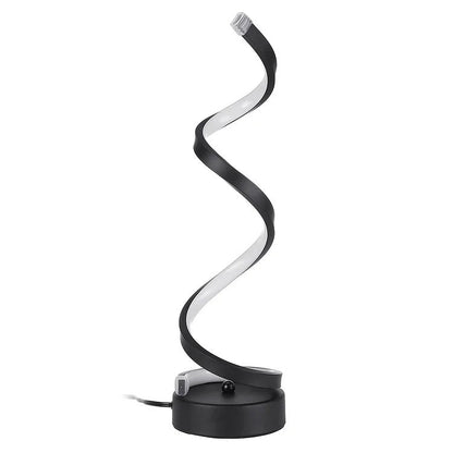 Modern Screw Button Control Bedside LED Desk Lamp, Bedroom Living Room Office Bedside Lamp